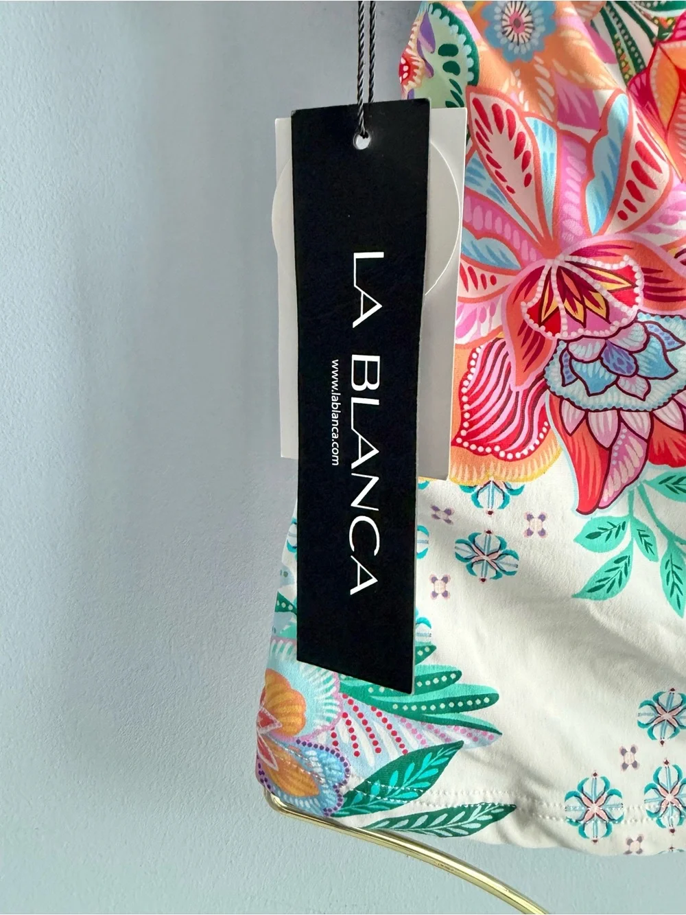 La Blanca Women's Multicolor Rivera Resort Halter Goddess Tankini Size 6